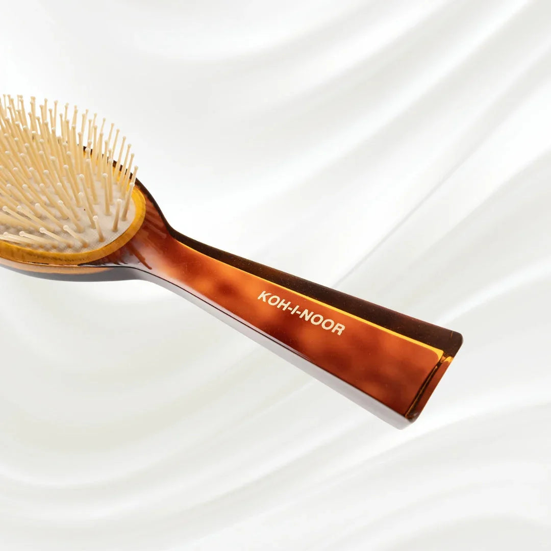 KOH-I-NOOR Jaspè Pneumatic Hair Brush - Synthetic Pins for Thick & Coarse Hair