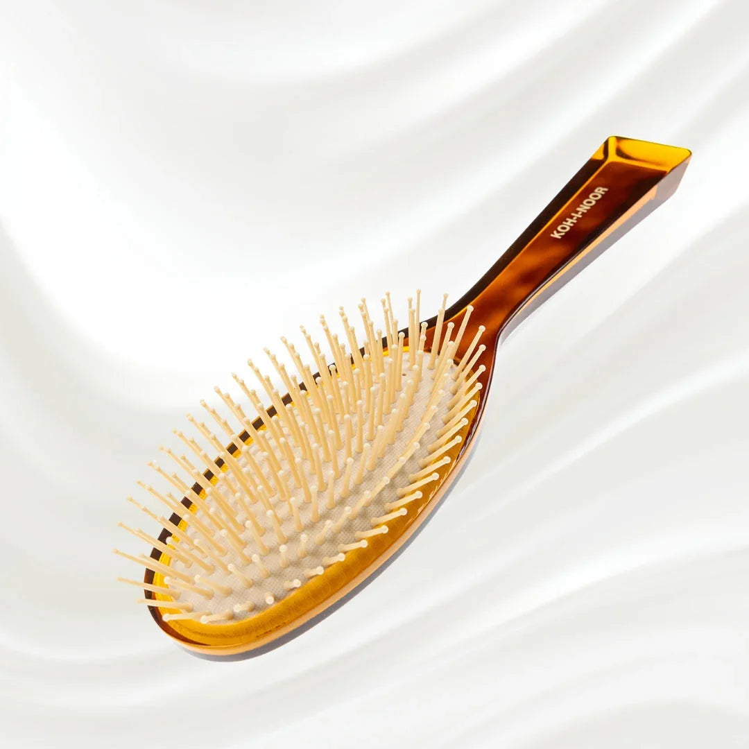 KOH-I-NOOR Jaspè Pneumatic Hair Brush - Synthetic Pins for Thick & Coarse Hair