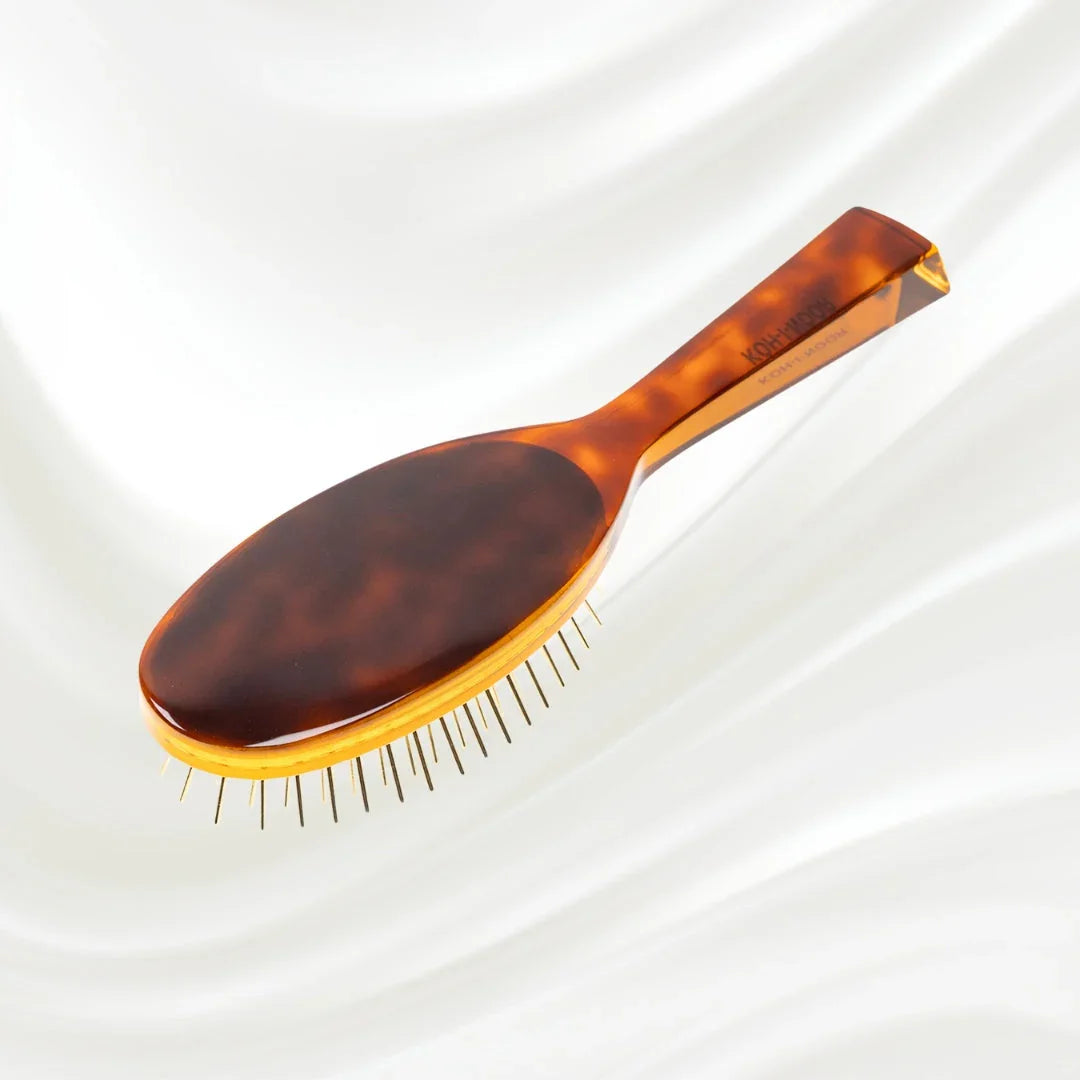 KOH-I-NOOR Jaspè Pneumatic Hair Brush - Synthetic Pins for Thick & Coarse Hair