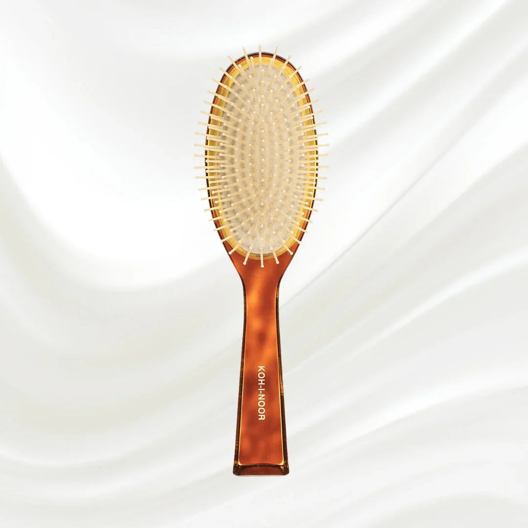 KOH-I-NOOR Jaspè Pneumatic Hair Brush - Synthetic Pins for Thick & Coarse Hair
