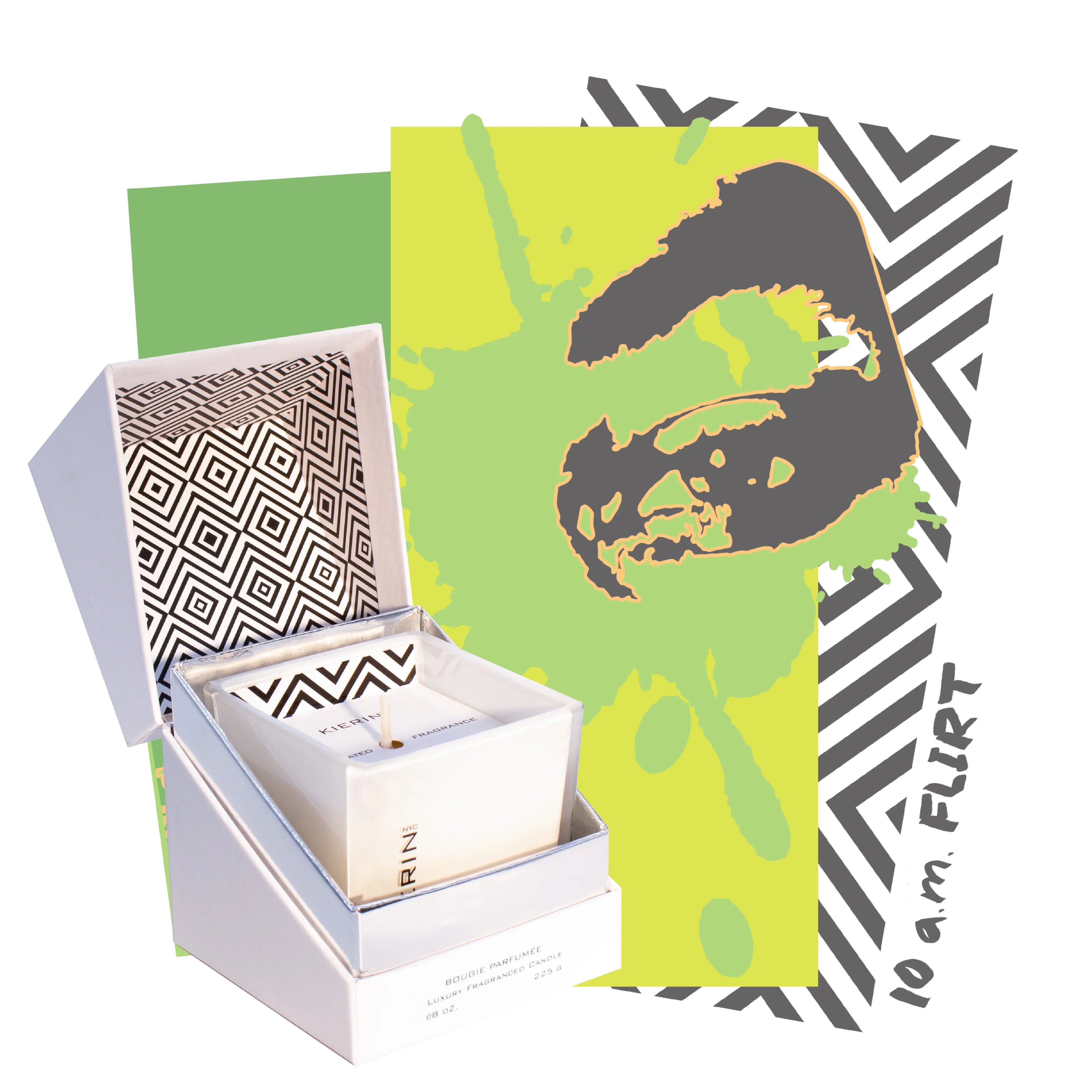 KIERIN 10 A.M. FLIRT SCENTED CANDLE
