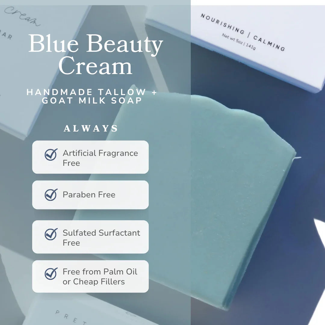 Pretty farm girl Blue Beauty Cream Facial Bar