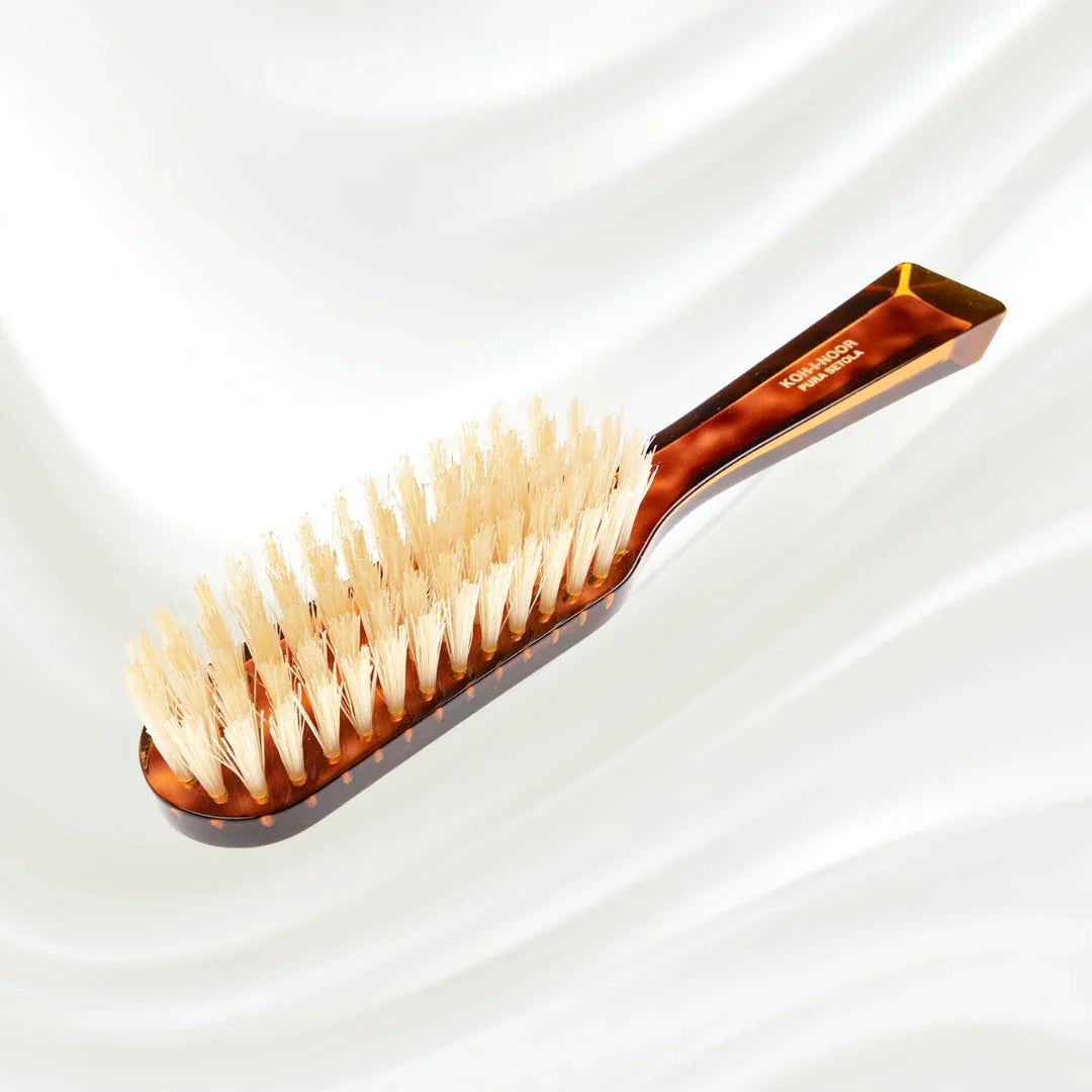 KOH-I-NOOR Jaspè Rectangular Hair Brush for Conditioning & Scalp Stimulation
