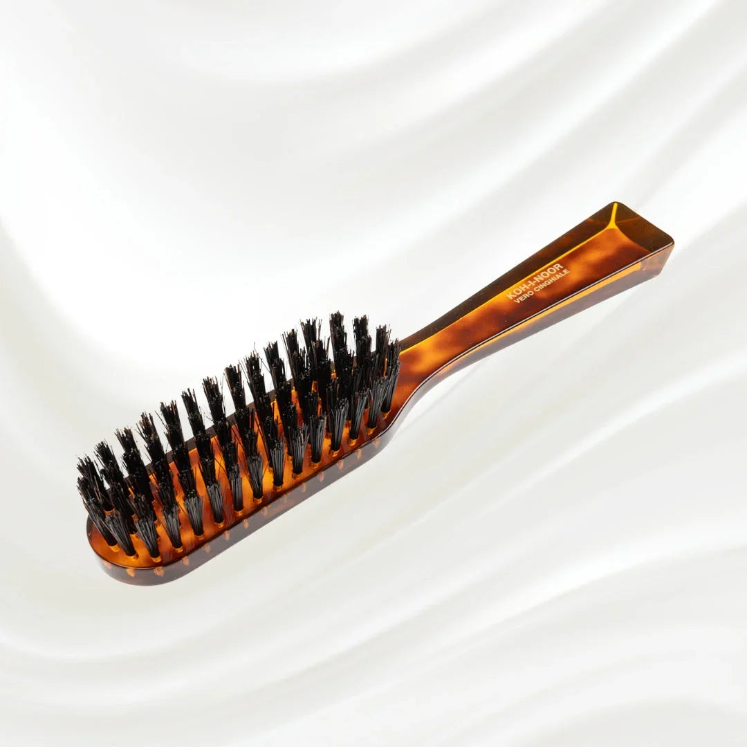 KOH-I-NOOR Jaspè Rectangular Hair Brush for Conditioning & Scalp Stimulation
