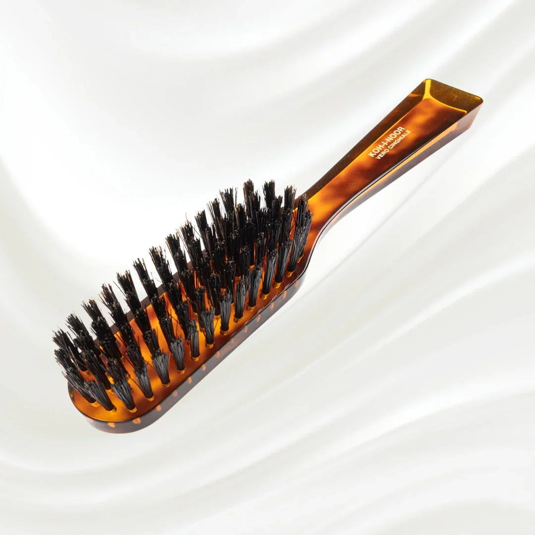 KOH-I-NOOR Jaspè Rectangular Hair Brush for Conditioning & Scalp Stimulation
