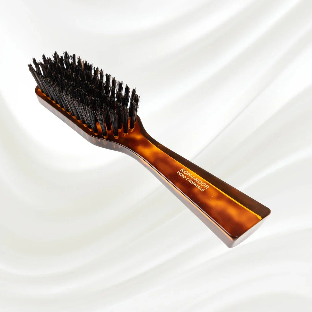 KOH-I-NOOR Jaspè Rectangular Hair Brush for Conditioning & Scalp Stimulation