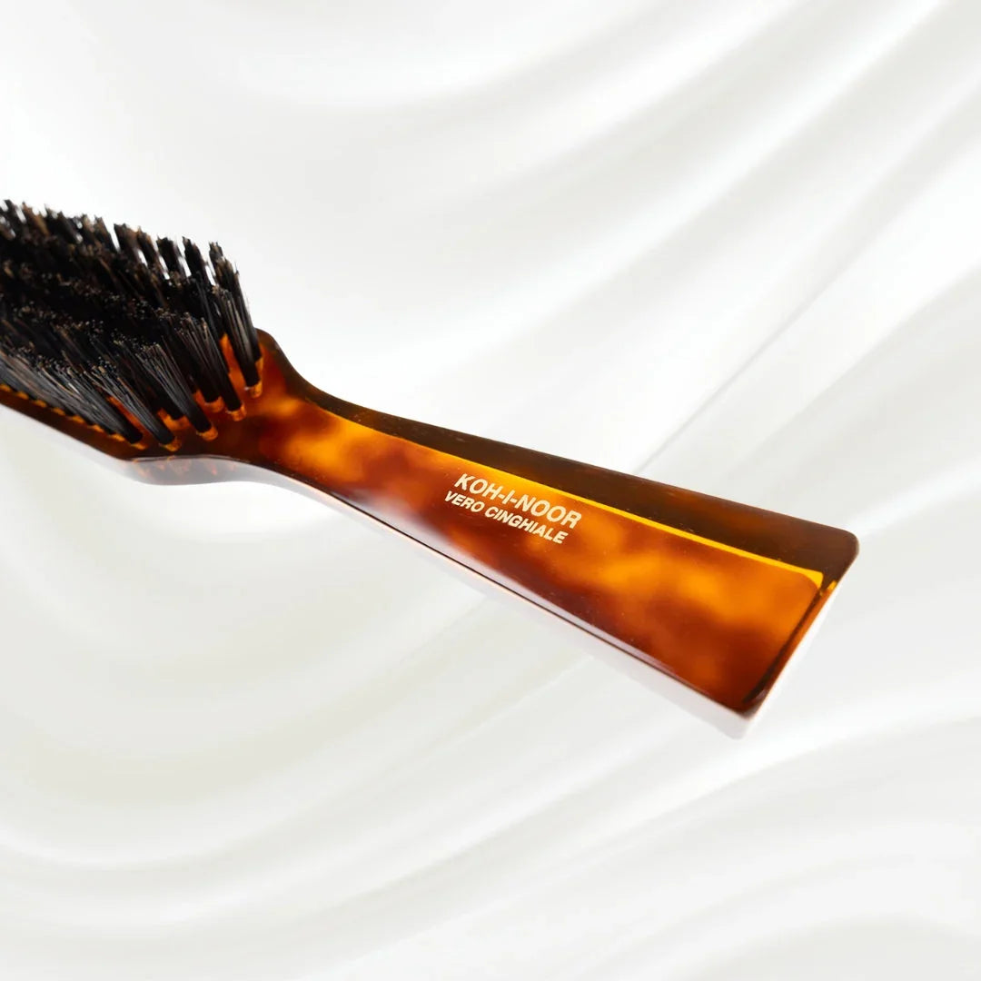 KOH-I-NOOR Jaspè Rectangular Hair Brush for Conditioning & Scalp Stimulation