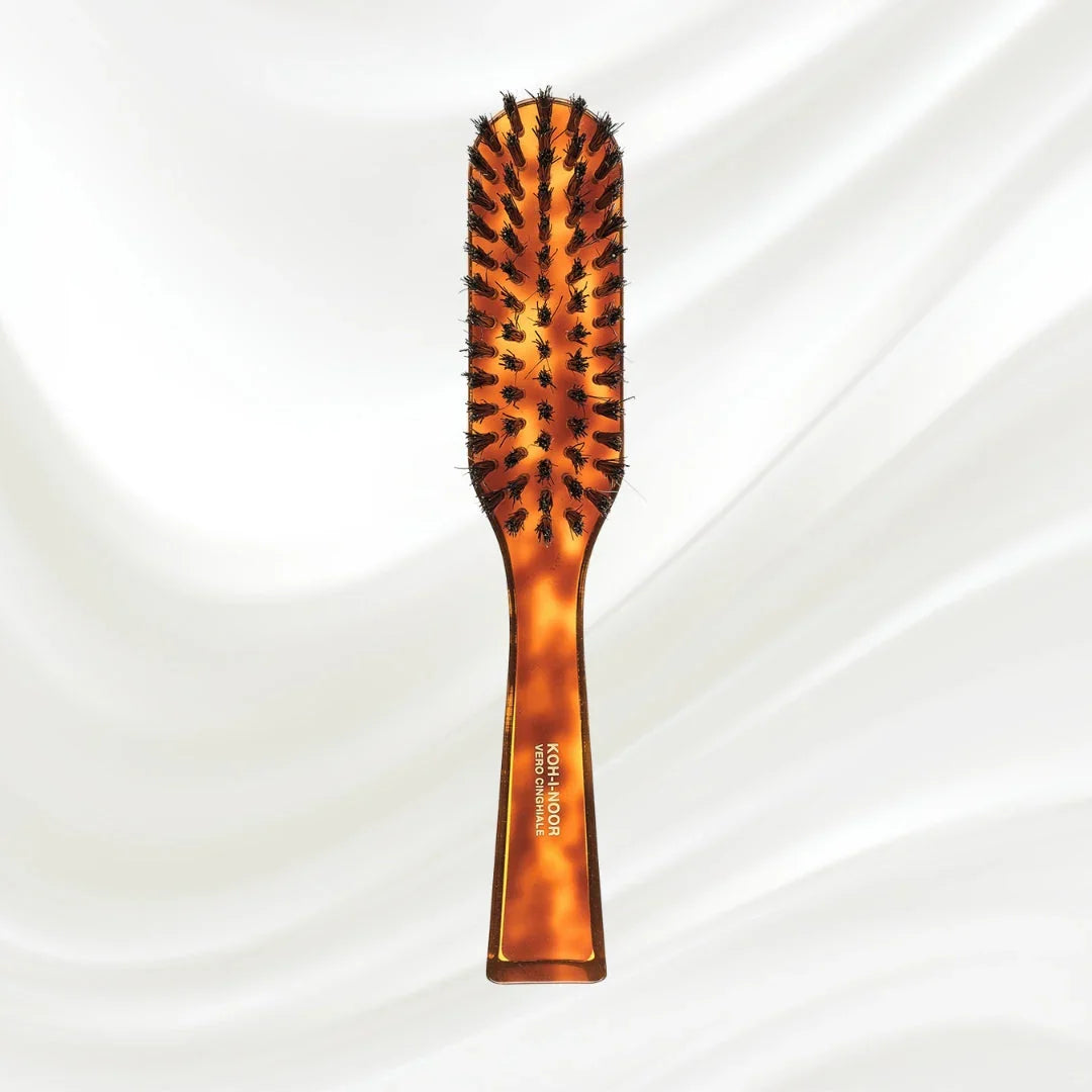 KOH-I-NOOR Jaspè Rectangular Hair Brush for Conditioning & Scalp Stimulation