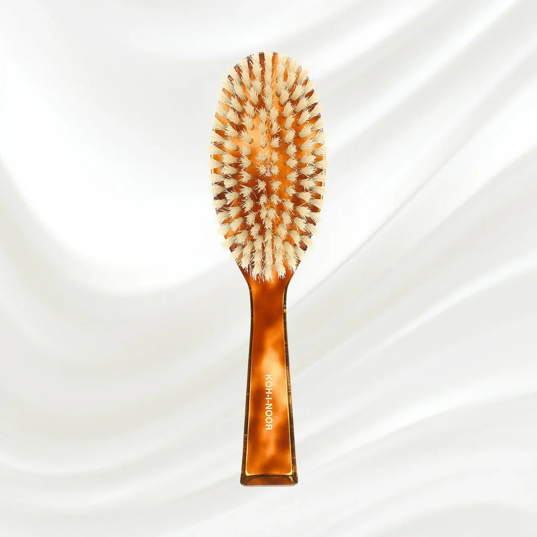 KOH-I-NOOR Jaspè Oval Hair Brush for Shine & Scalp Stimulation