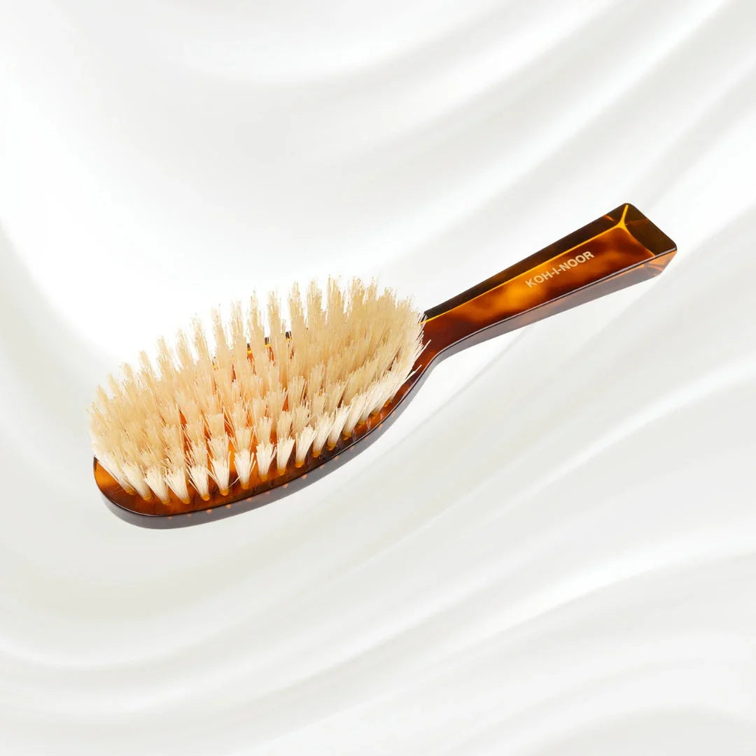 KOH-I-NOOR Jaspè Oval Hair Brush for Shine & Scalp Stimulation