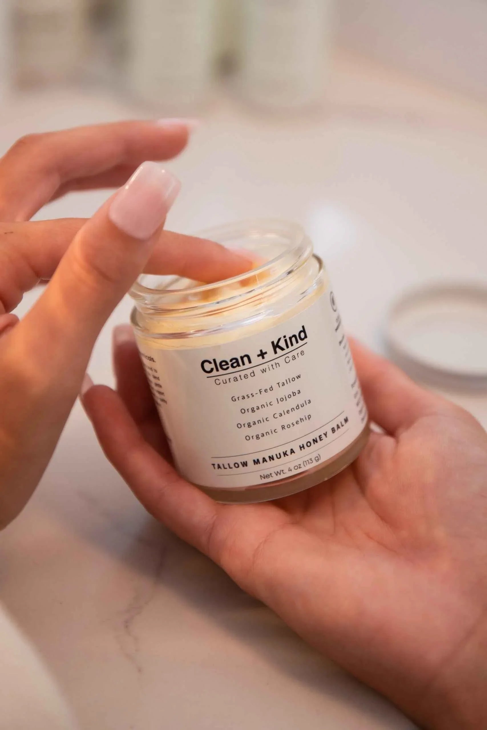 Clean + Kind Whipped Tallow Honey Balm