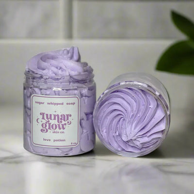 Lunar Glow Skin Co. Love Potion Sugar Whipped Soap - Image 1