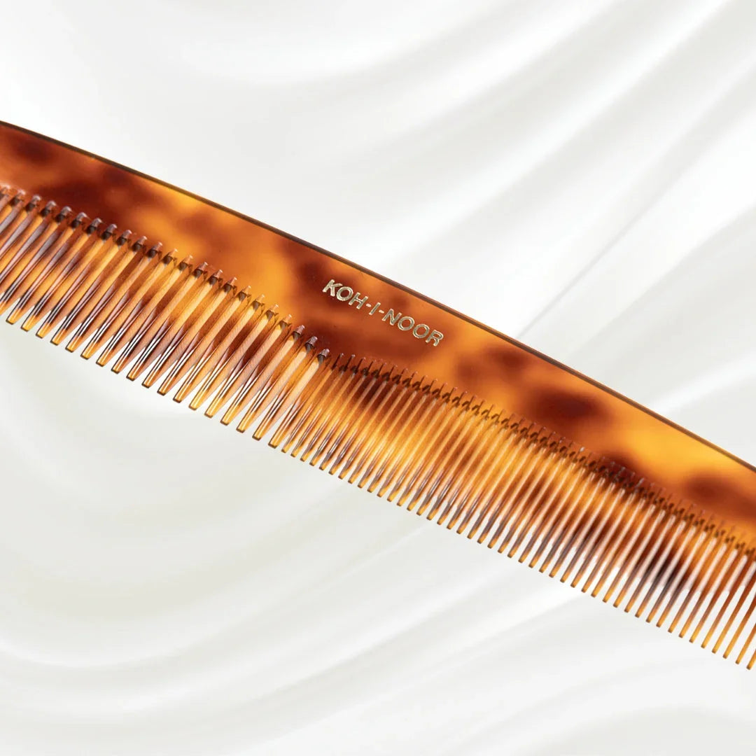 KOH-I-NOOR Jaspè Dual-Tooth Comb for Detangling & Smoothing