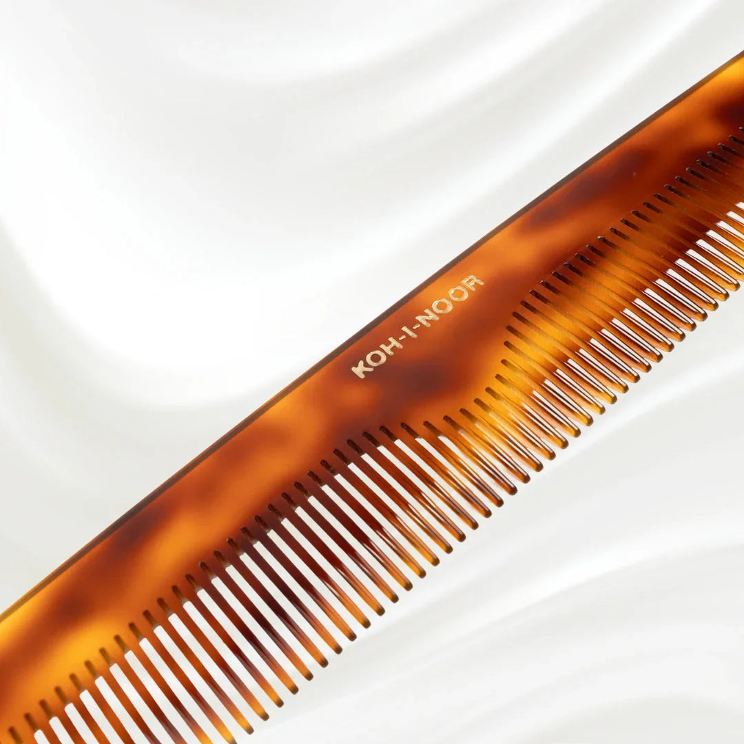 KOH-I-NOOR Jaspè Dual-Tooth Comb for Detangling & Smoothing