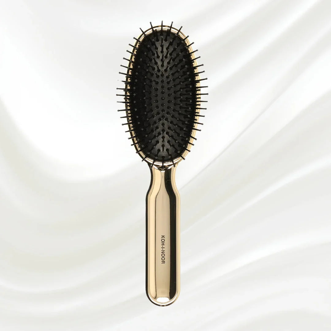 KOH-I-NOOR Metallic Pneumatic Oval Synthetic Pin Hairbrush