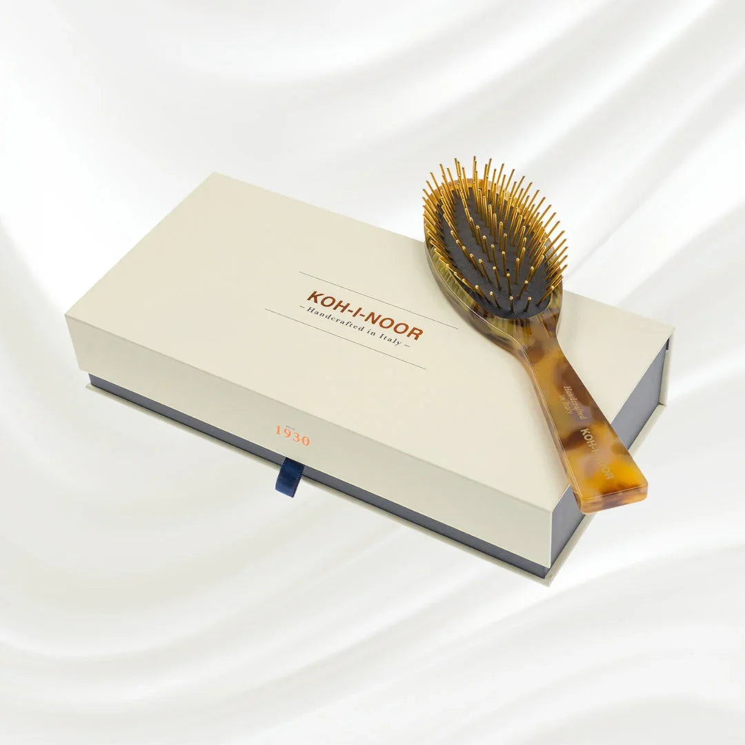 KOH-I-NOOR Luxury Pneumatic Hair Brush in Honey Yellow