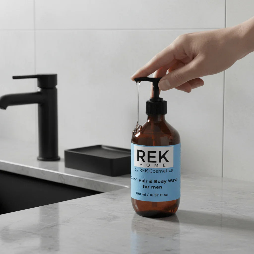 REK Cosmetics 2-in-1 Hair & Body Wash for men
