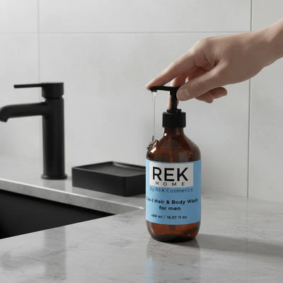 REK Cosmetics 2-in-1 Hair & Body Wash for men - Image 3