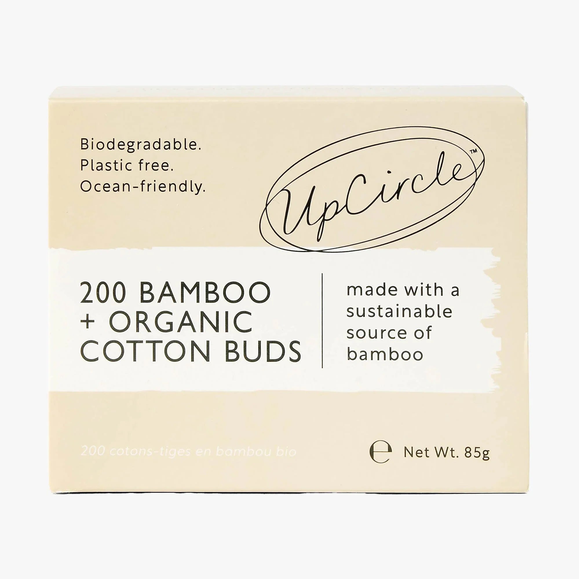 UpCircle Organic Bamboo Cotton Buds - 200 Pieces