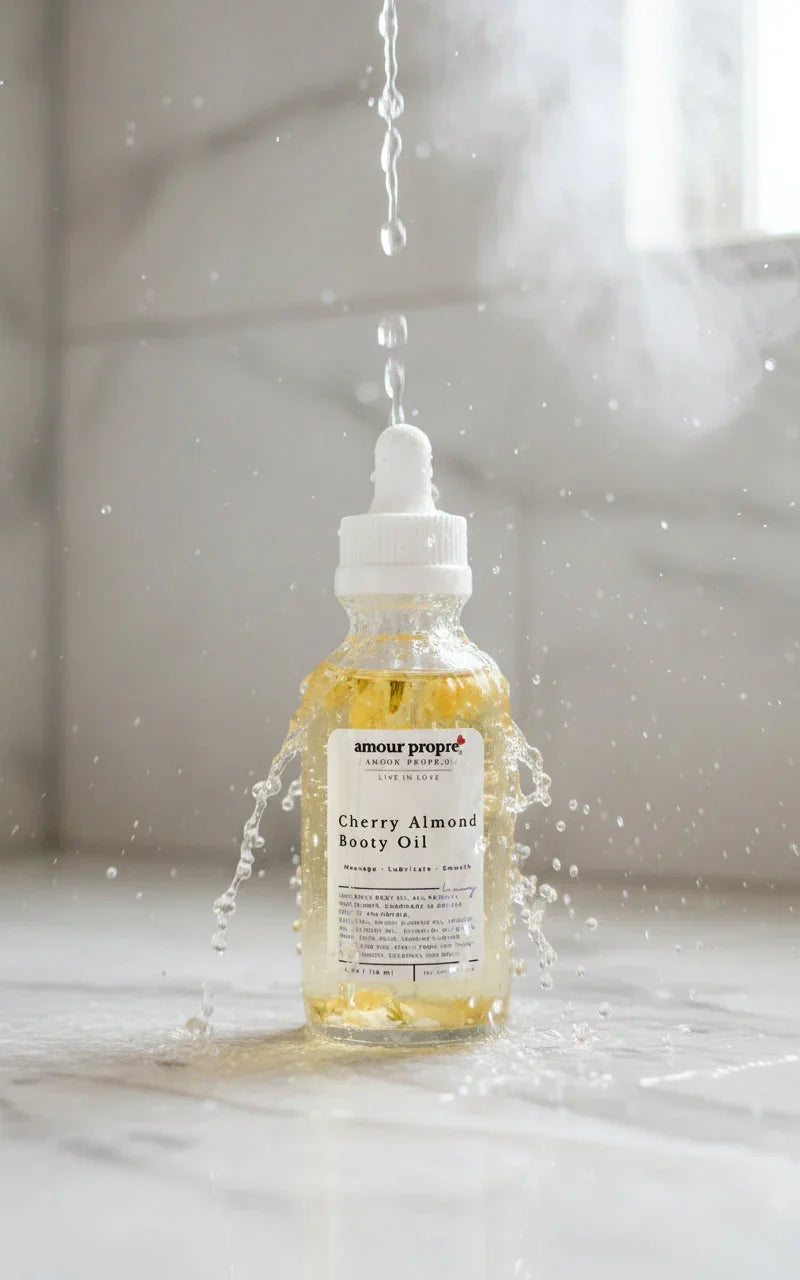 Amour Propre® Kissably Soft Booty Oil, Cherry Almond