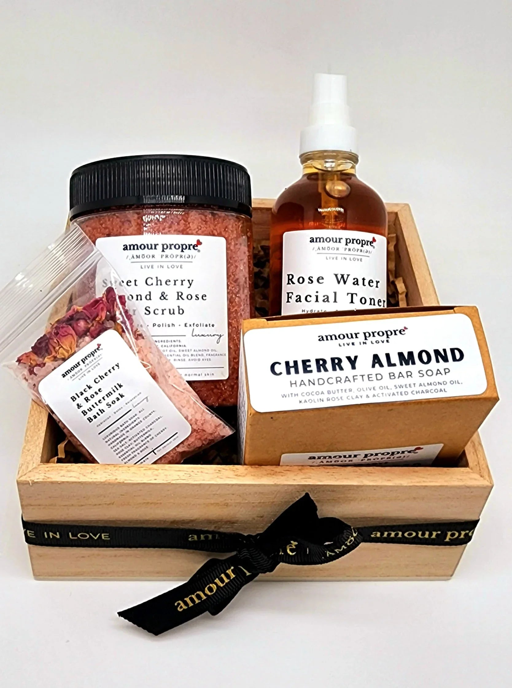 Amour Propre® Cherry Almond Rose Spa Gift Box Sets