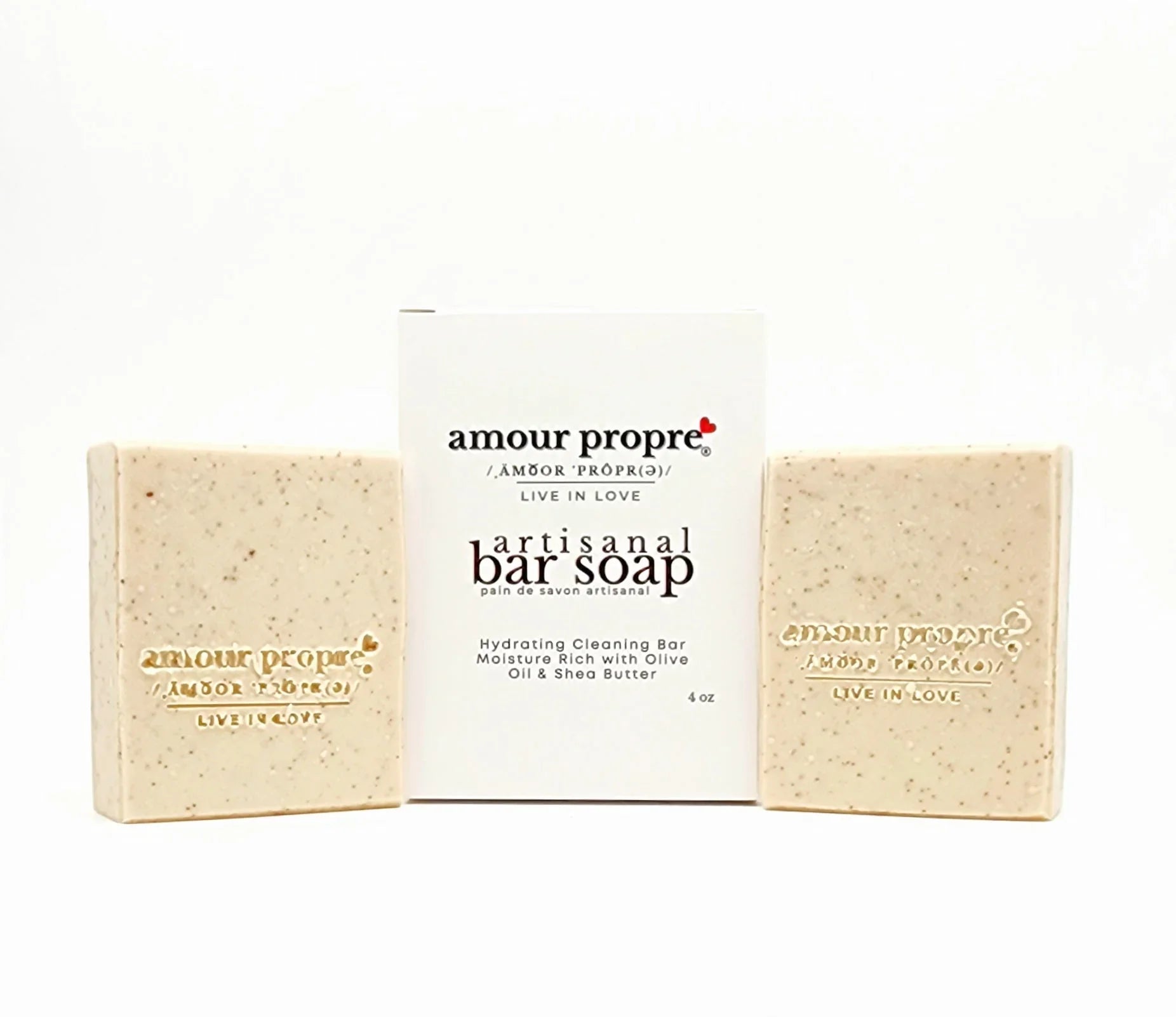 Amour Propre® Creamy Coconut Milk & Exfoliating Walnut Shell Artisanal Bar Soap