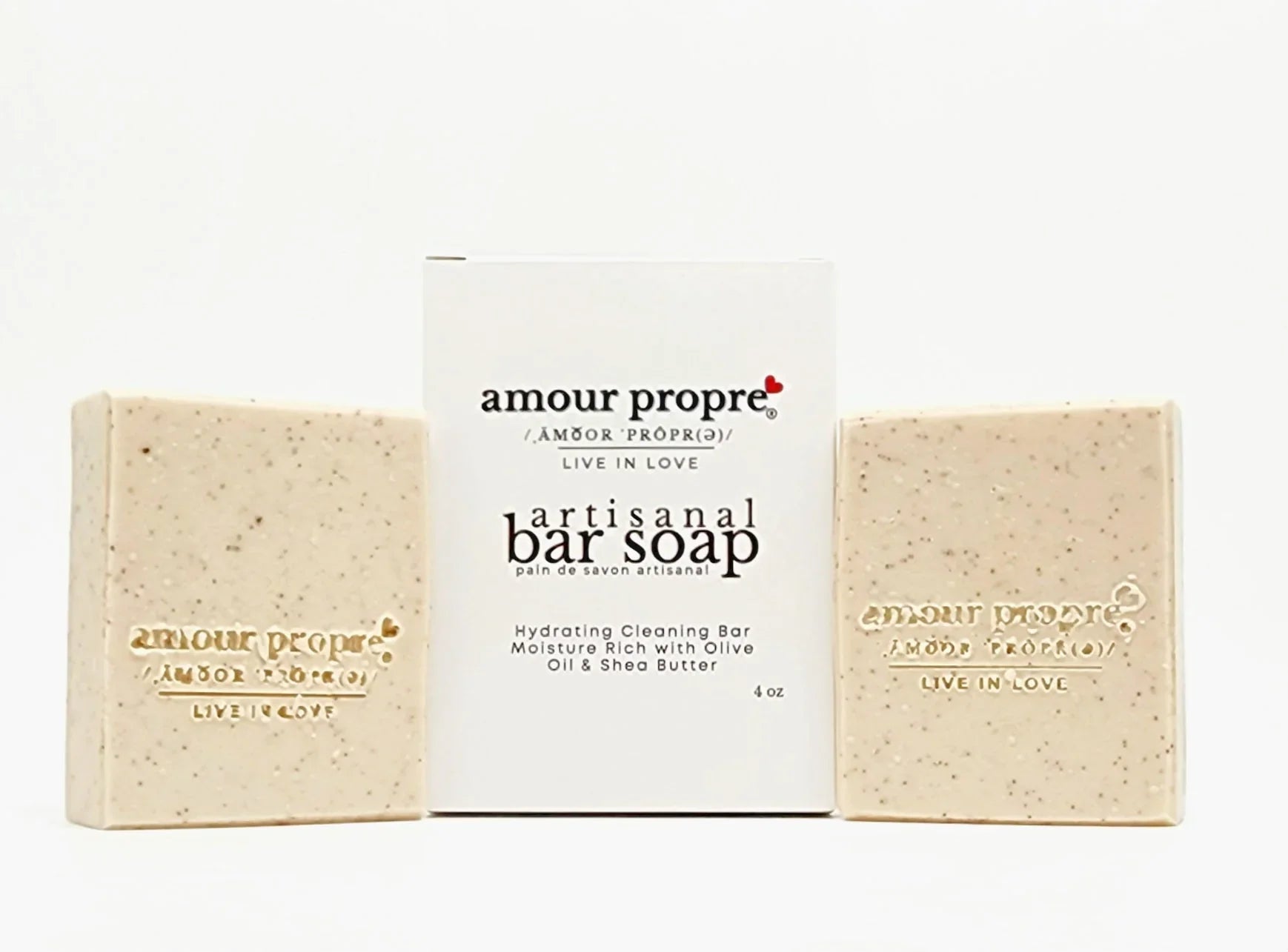 Amour Propre® Creamy Coconut Milk & Exfoliating Walnut Shell Artisanal Bar Soap