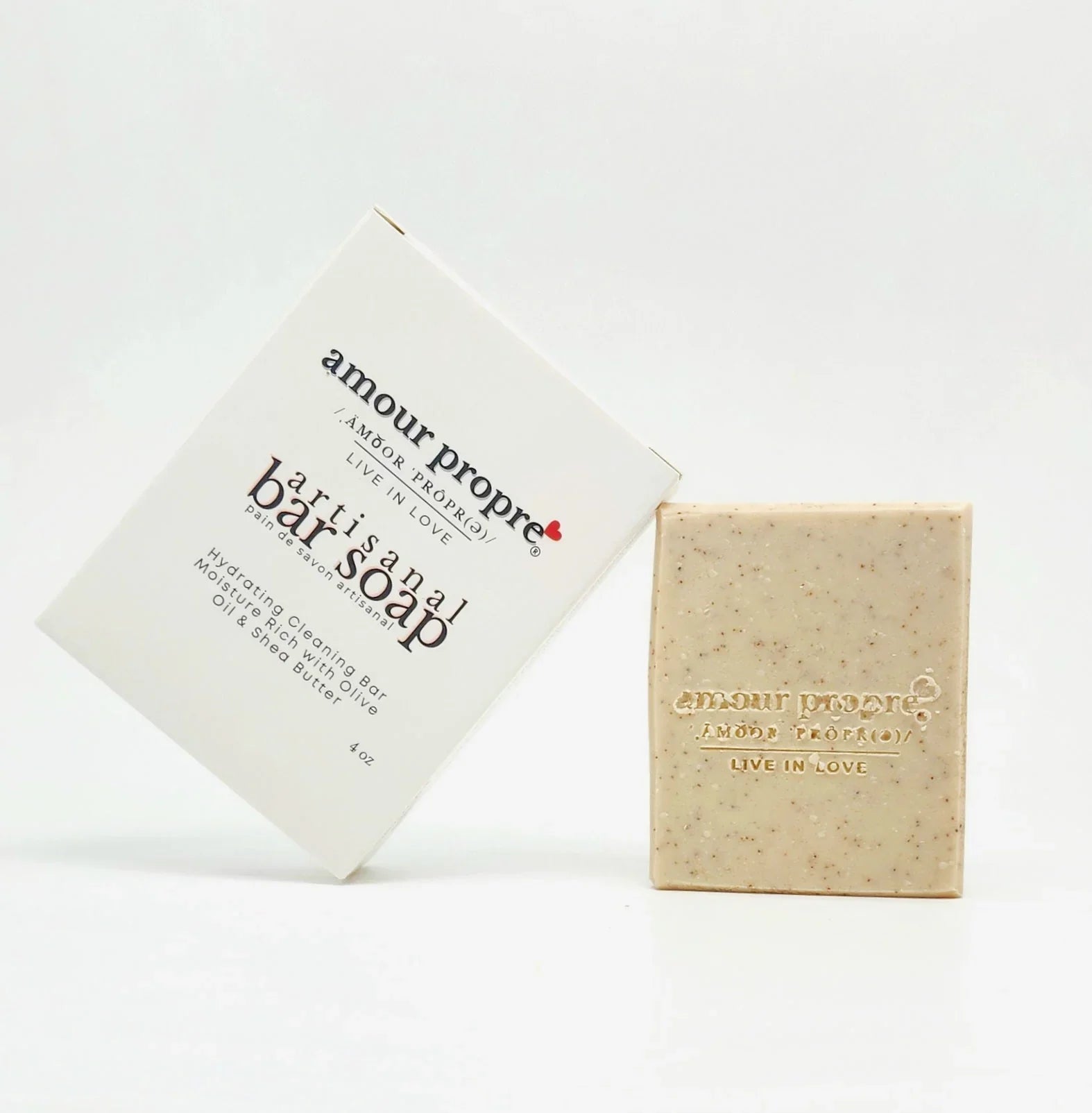 Amour Propre® Creamy Coconut Milk & Exfoliating Walnut Shell Artisanal Bar Soap