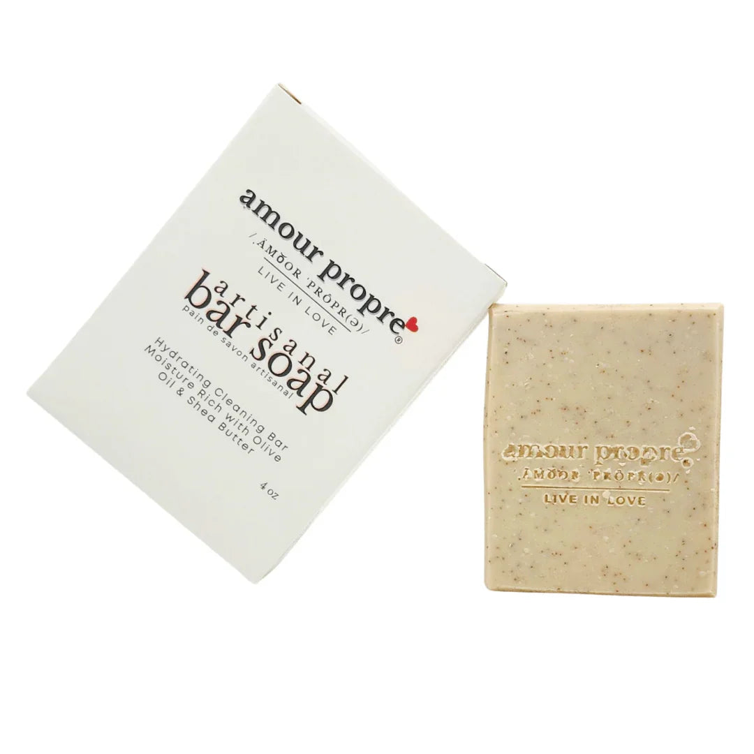 Amour Propre® Creamy Coconut Milk & Exfoliating Walnut Shell Artisanal Bar Soap