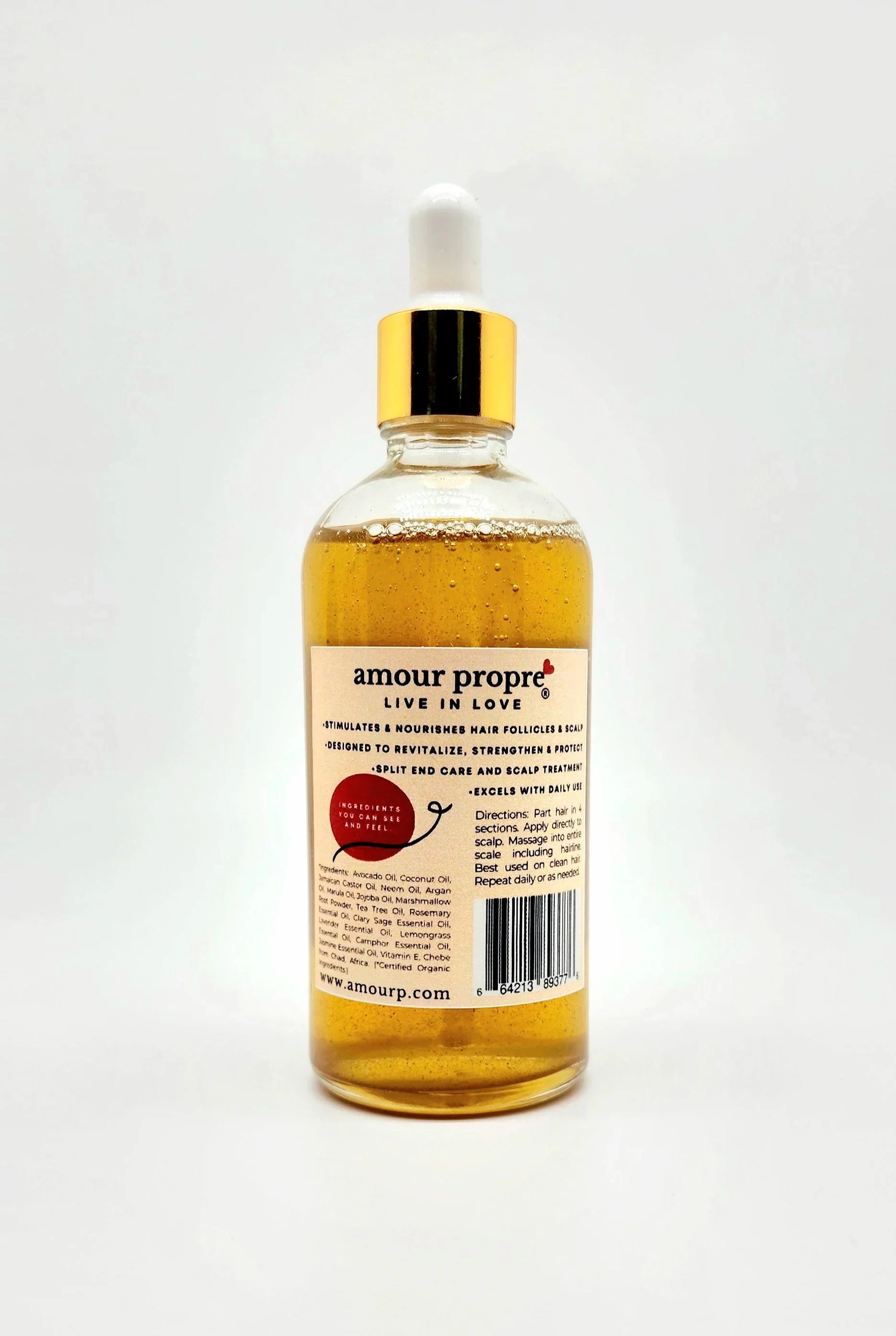 Amour Propre® Organic Chebe Hair Growth Oil with Avocado and Argan Oils