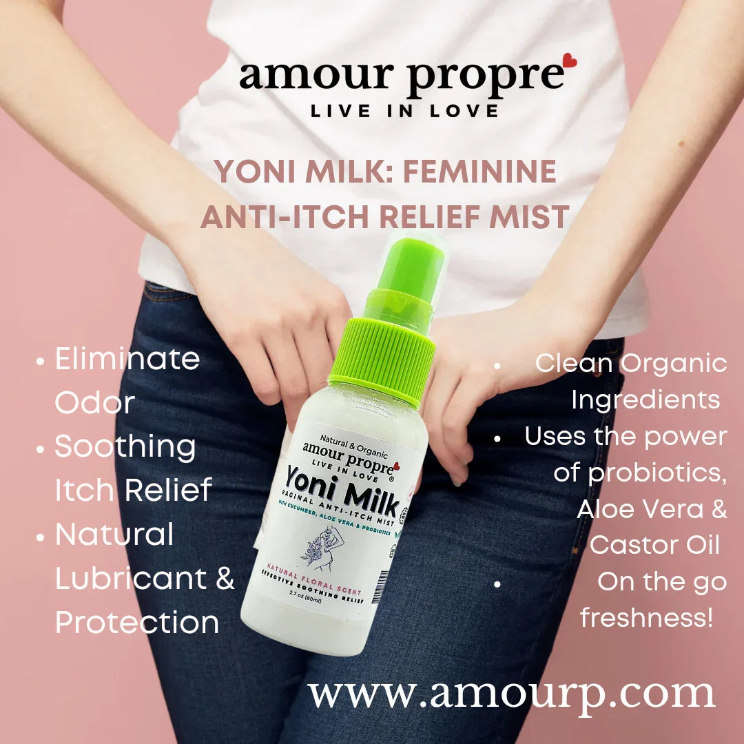 Amour Propre® Yoni Milk - Vaginal Anti-Itch Mist with Probiotics