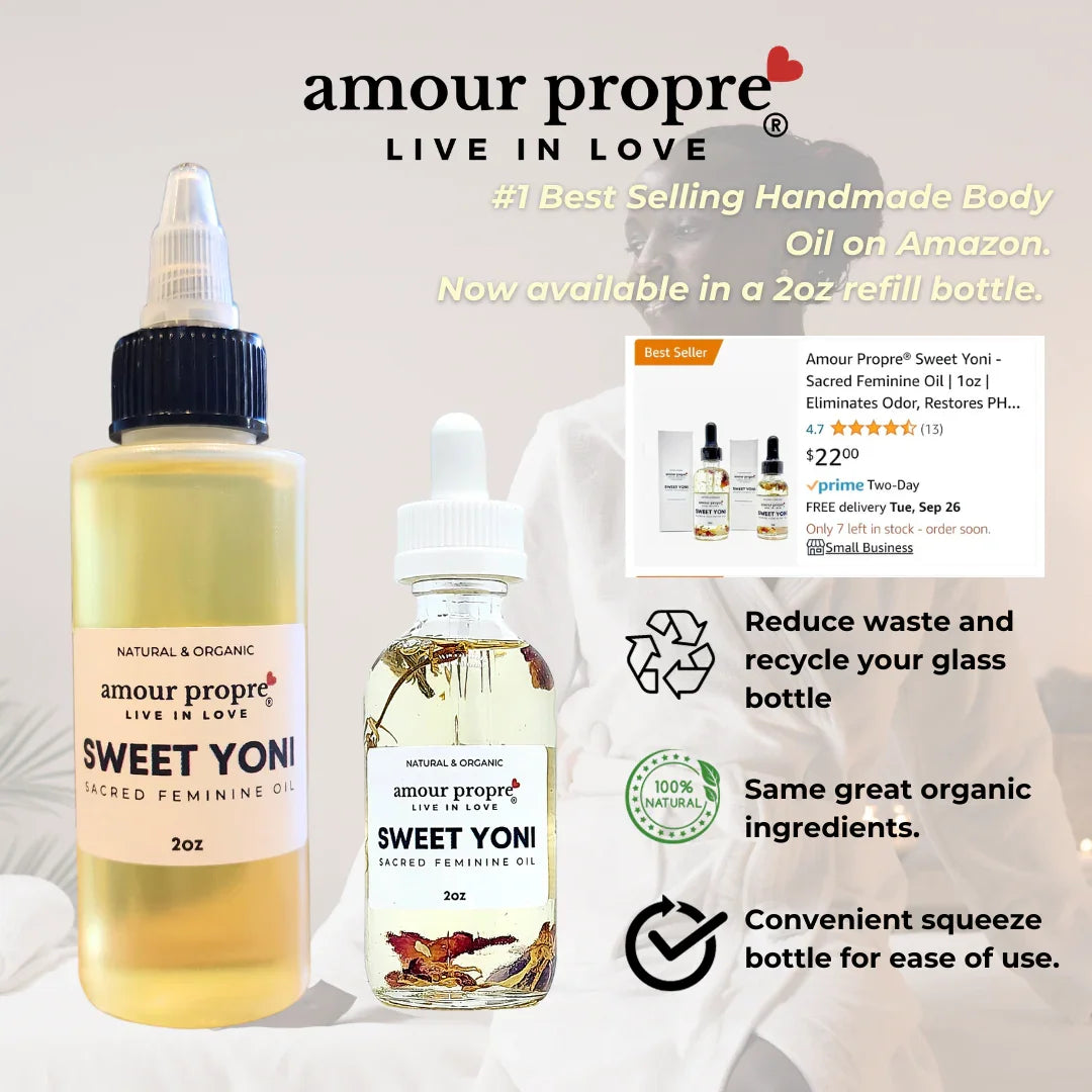 Amour Propre® Sweet Yoni - Sacred Feminine Oil | Daily Vulva Hydration