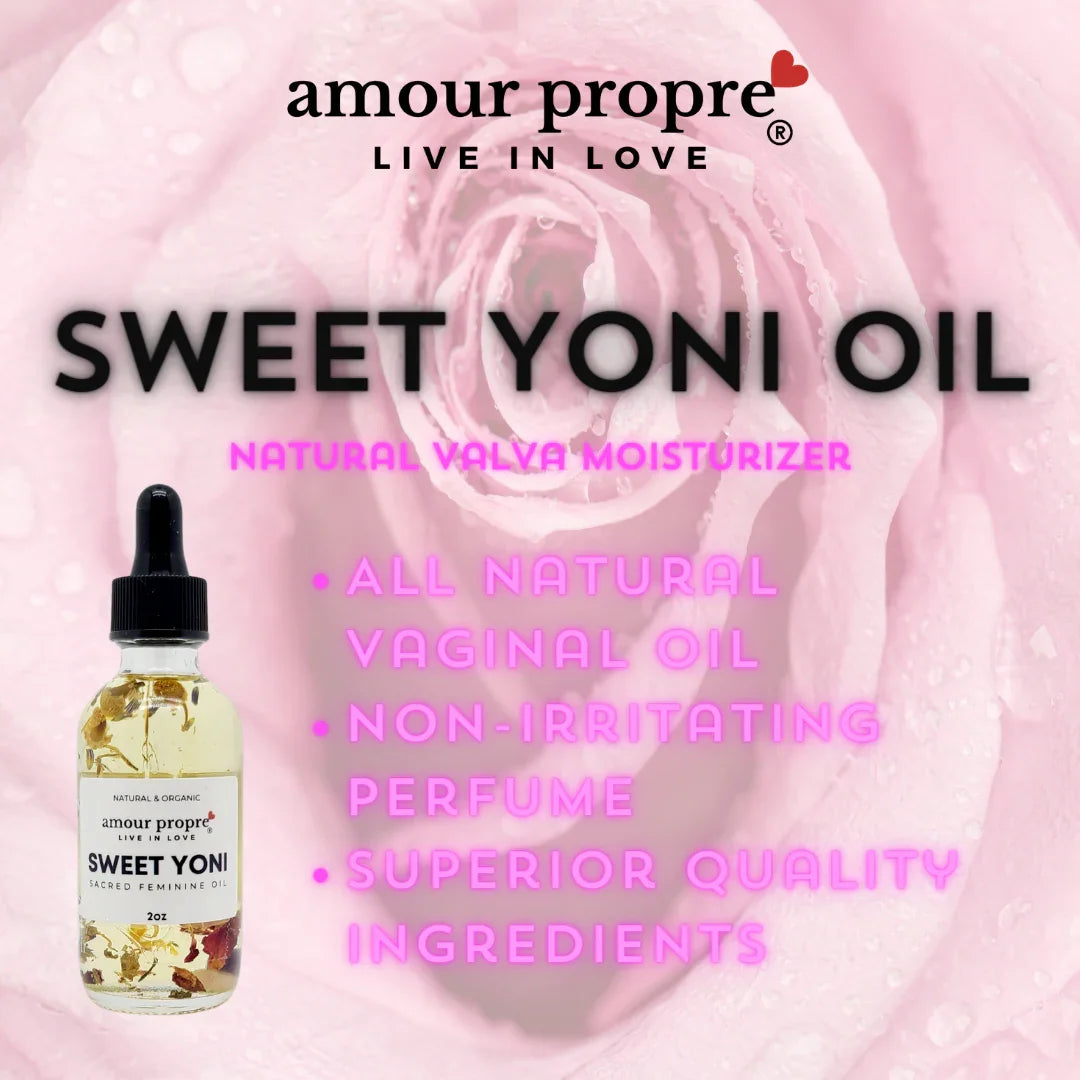 Amour Propre® Sweet Yoni - Sacred Feminine Oil | Daily Vulva Hydration