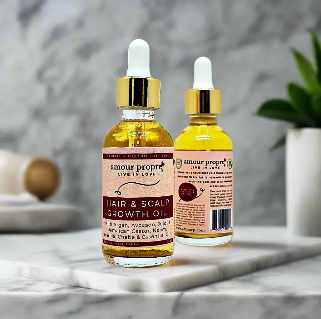 Amour Propre® Organic Chebe Hair Growth Oil with Avocado and Argan Oils