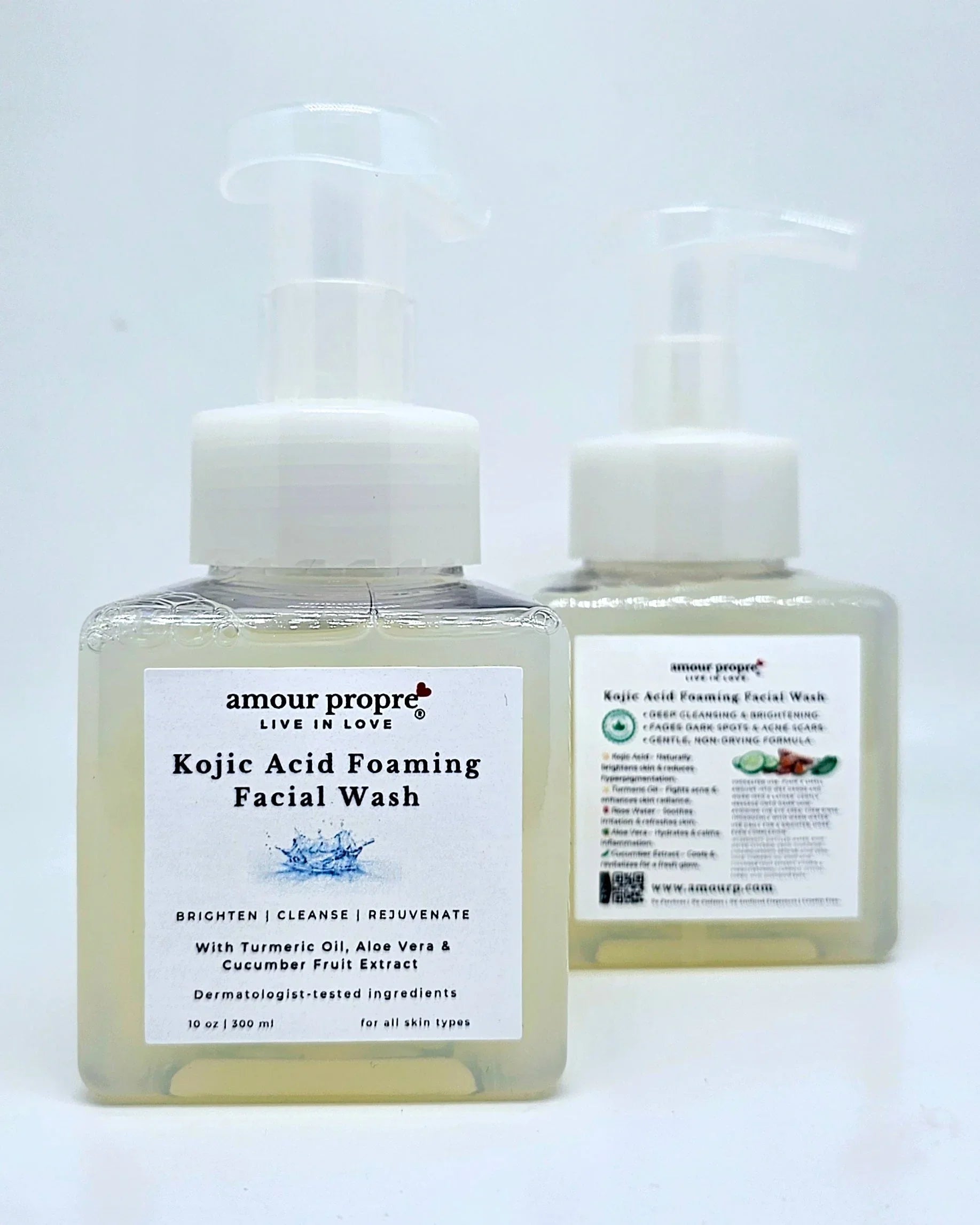 Amour Propre® Kojic Acid Foaming Facial Wash – Brighten, Cleanse & Rejuvenate