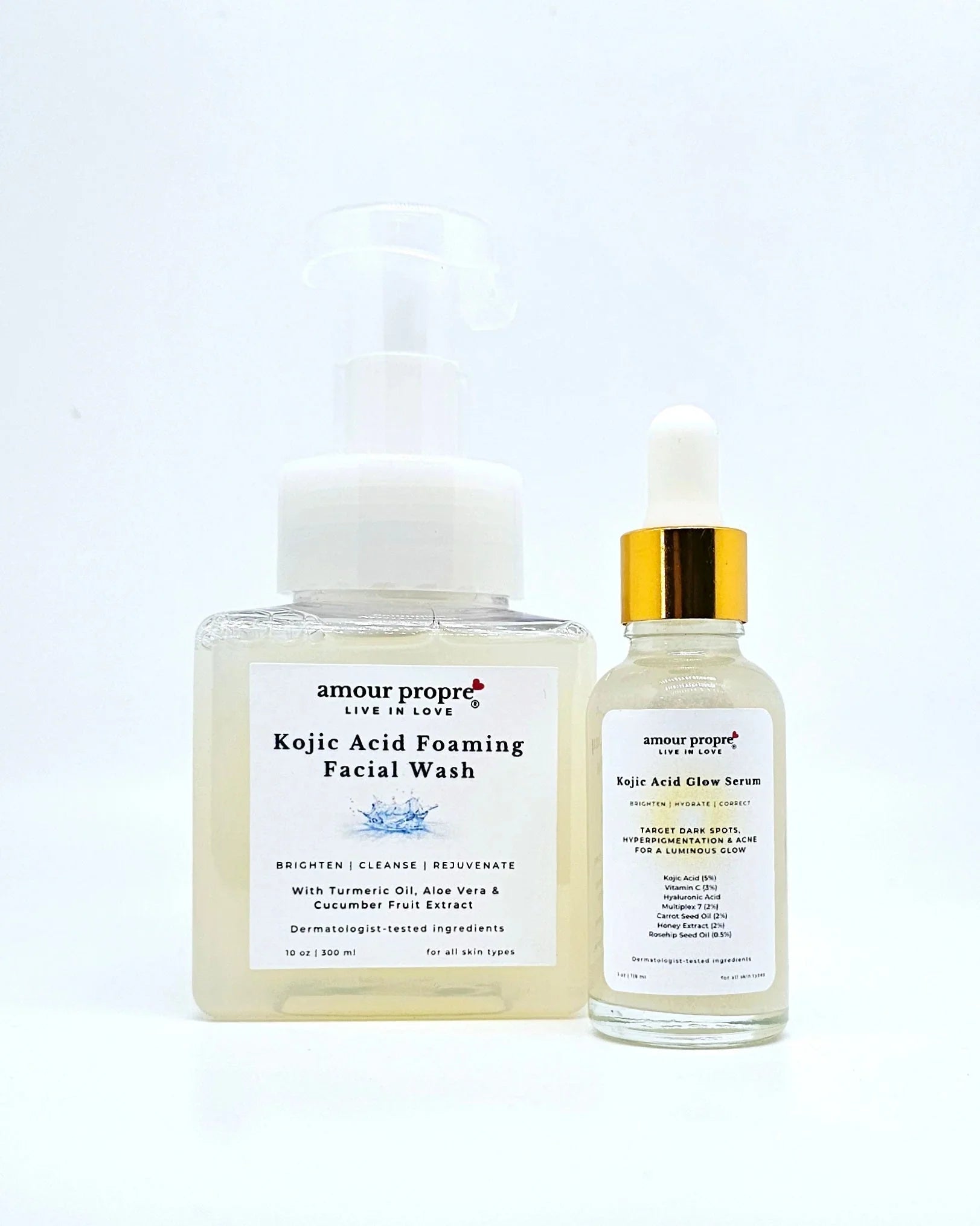 Amour Propre® Kojic Acid Foaming Facial Wash – Brighten, Cleanse & Rejuvenate