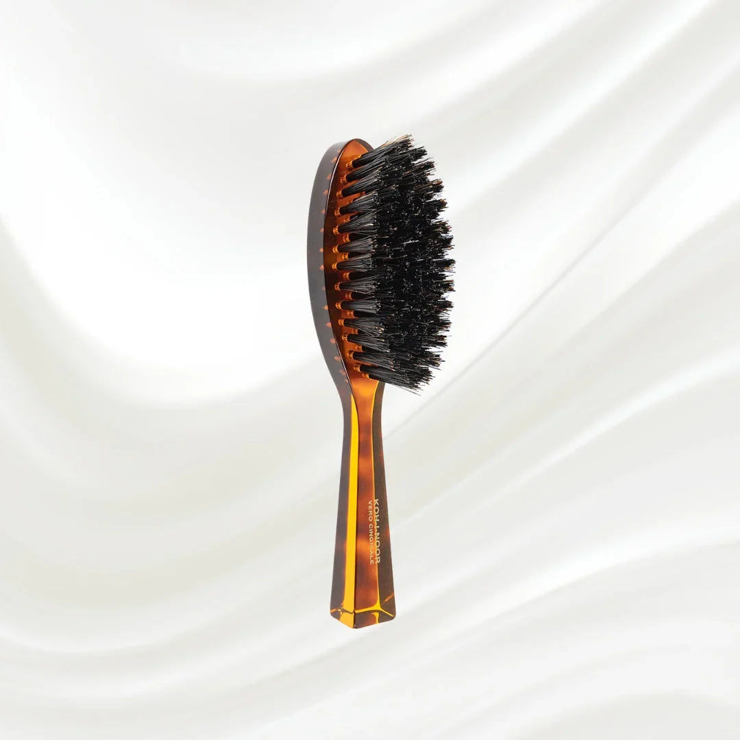 KOH-I-NOOR Jaspè Oval Boar Bristle Brush