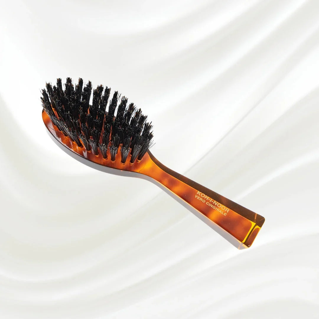 KOH-I-NOOR Jaspè Oval Boar Bristle Brush