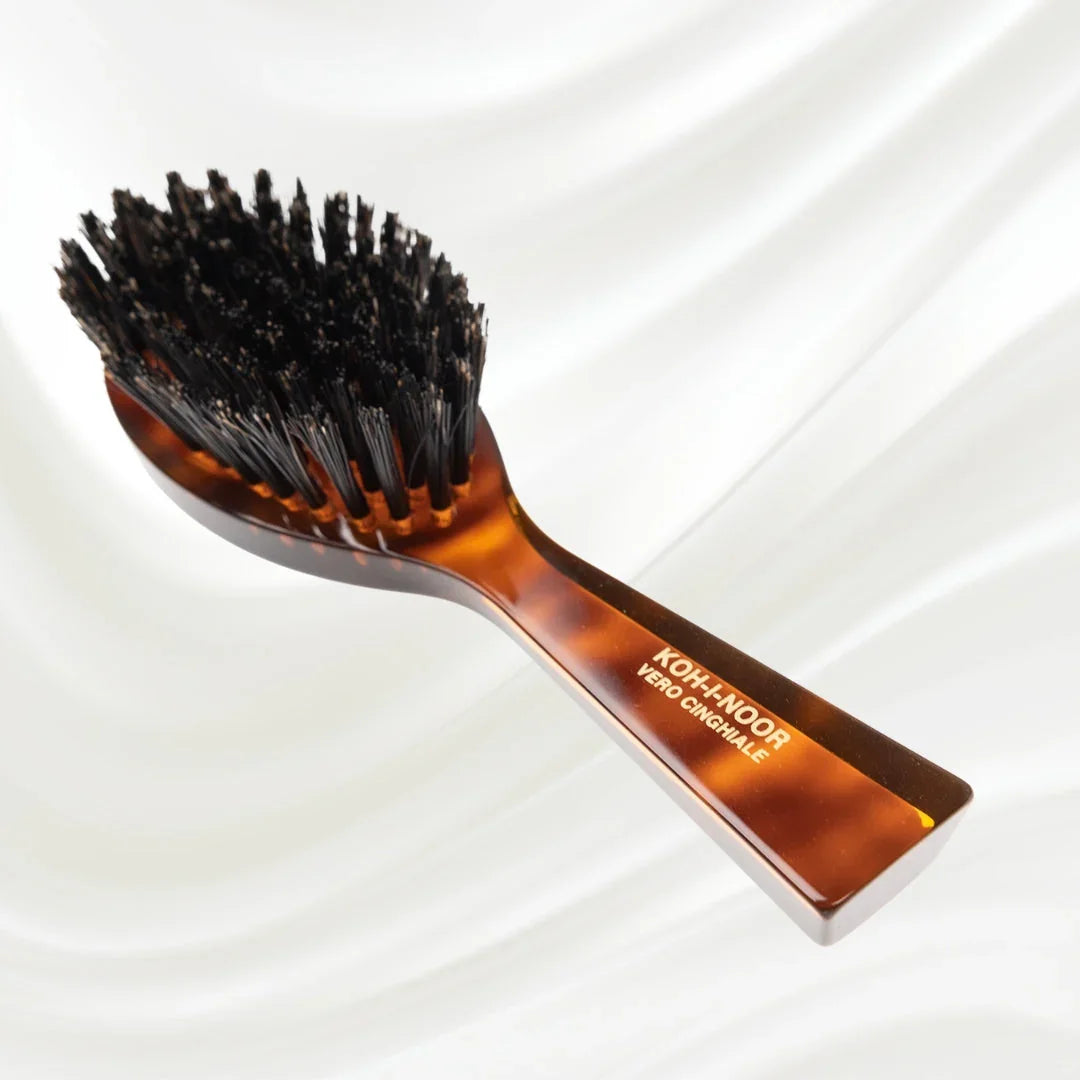 KOH-I-NOOR Jaspè Oval Boar Bristle Brush