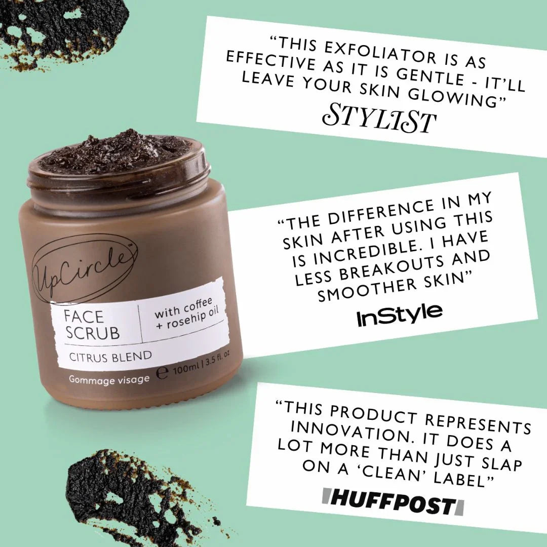 UpCircle Face Scrub with Coffee + Rosehip Oil
