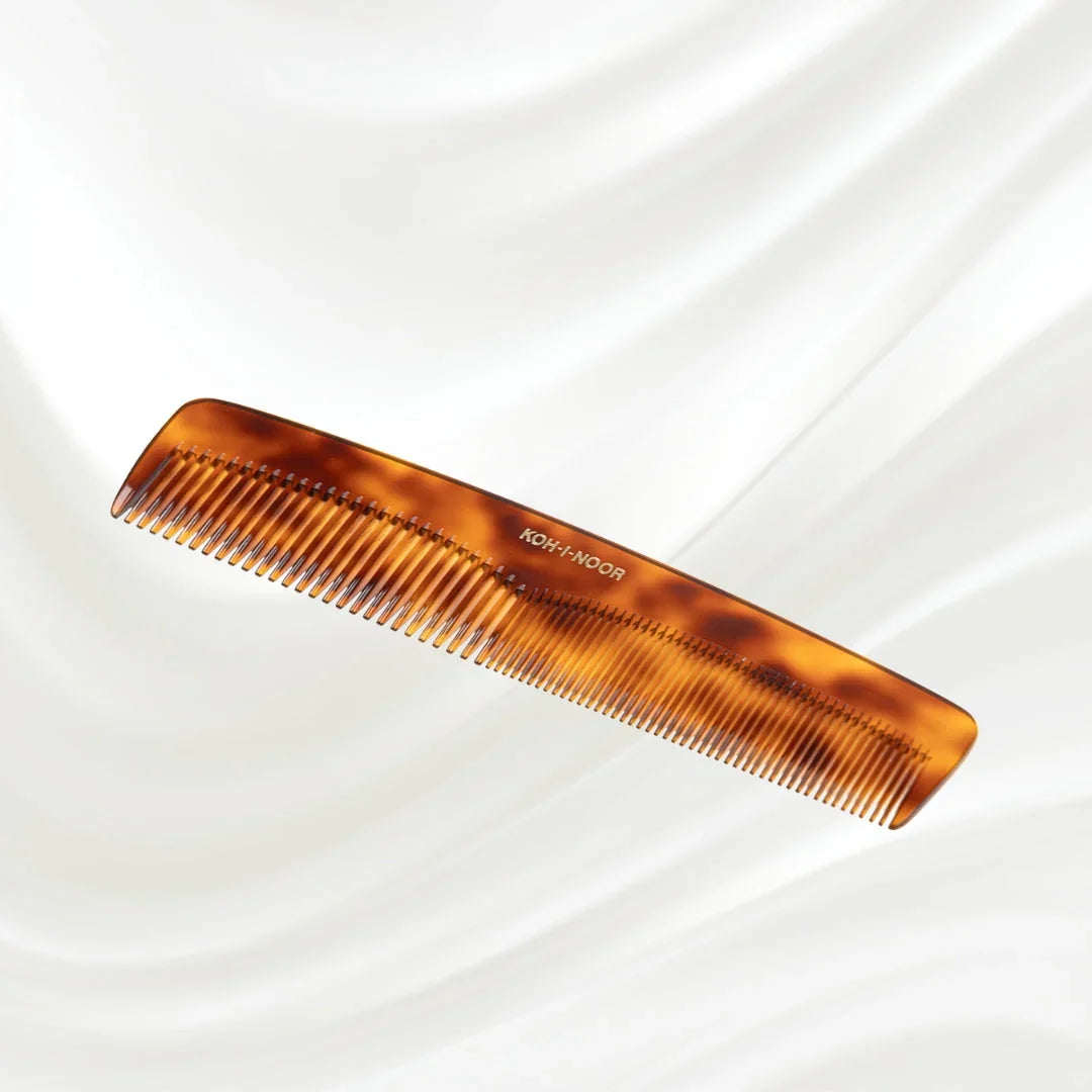KOH-I-NOOR Jaspè Dual-Tooth Comb for Detangling & Smoothing