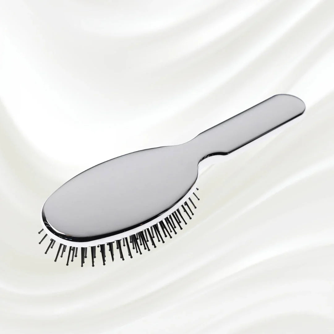 KOH-I-NOOR Metallic Pneumatic Oval Synthetic Pin Hairbrush