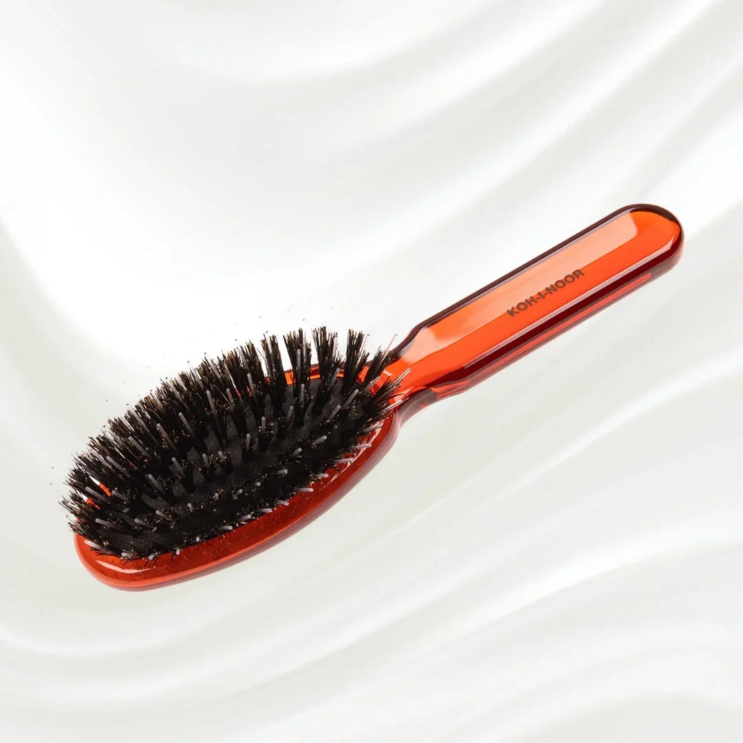 KOH-I-NOOR All Seasons Mixed Bristle Brush - Boar & Nylon for Normal to Thick Hair