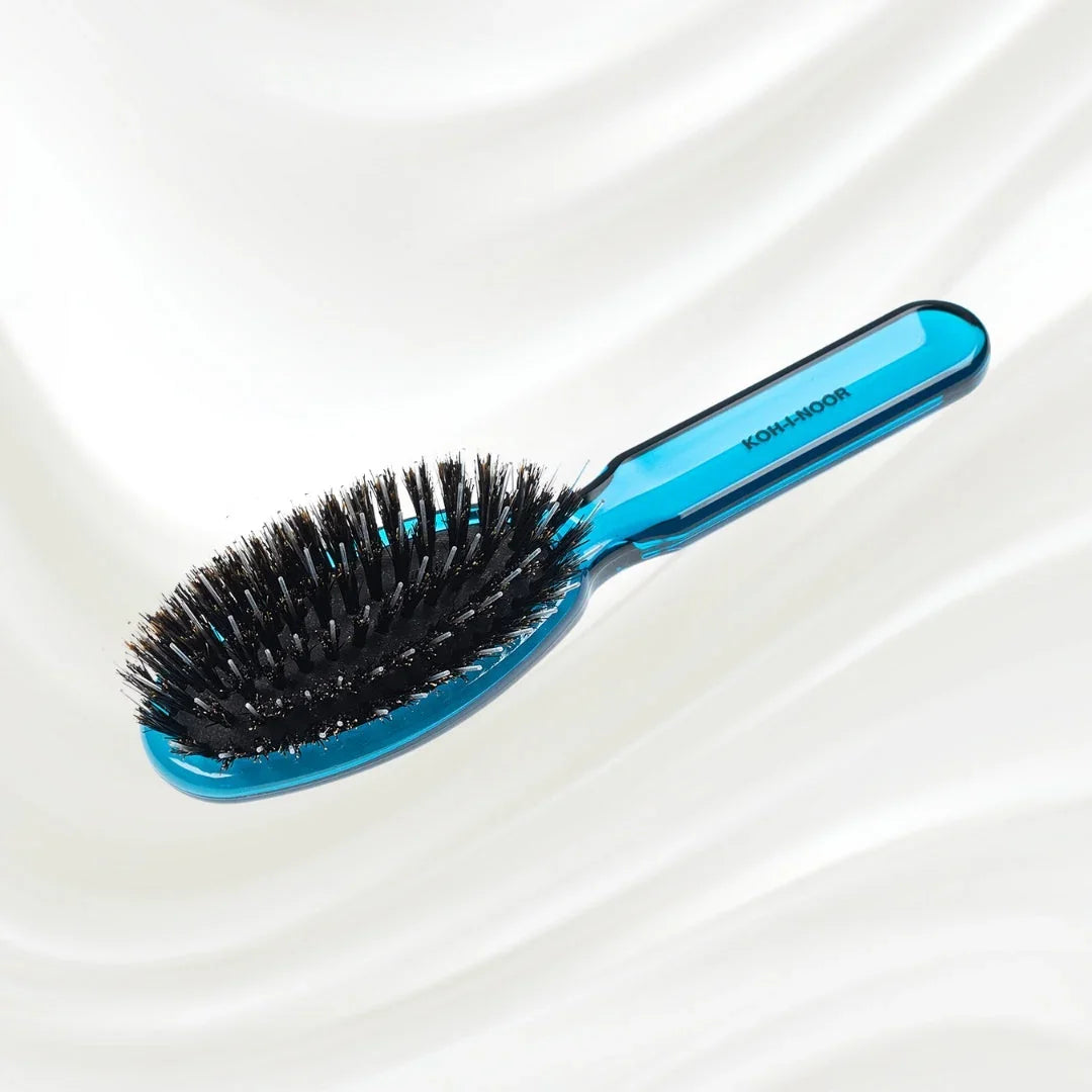 KOH-I-NOOR All Seasons Mixed Bristle Brush - Boar & Nylon for Normal to Thick Hair