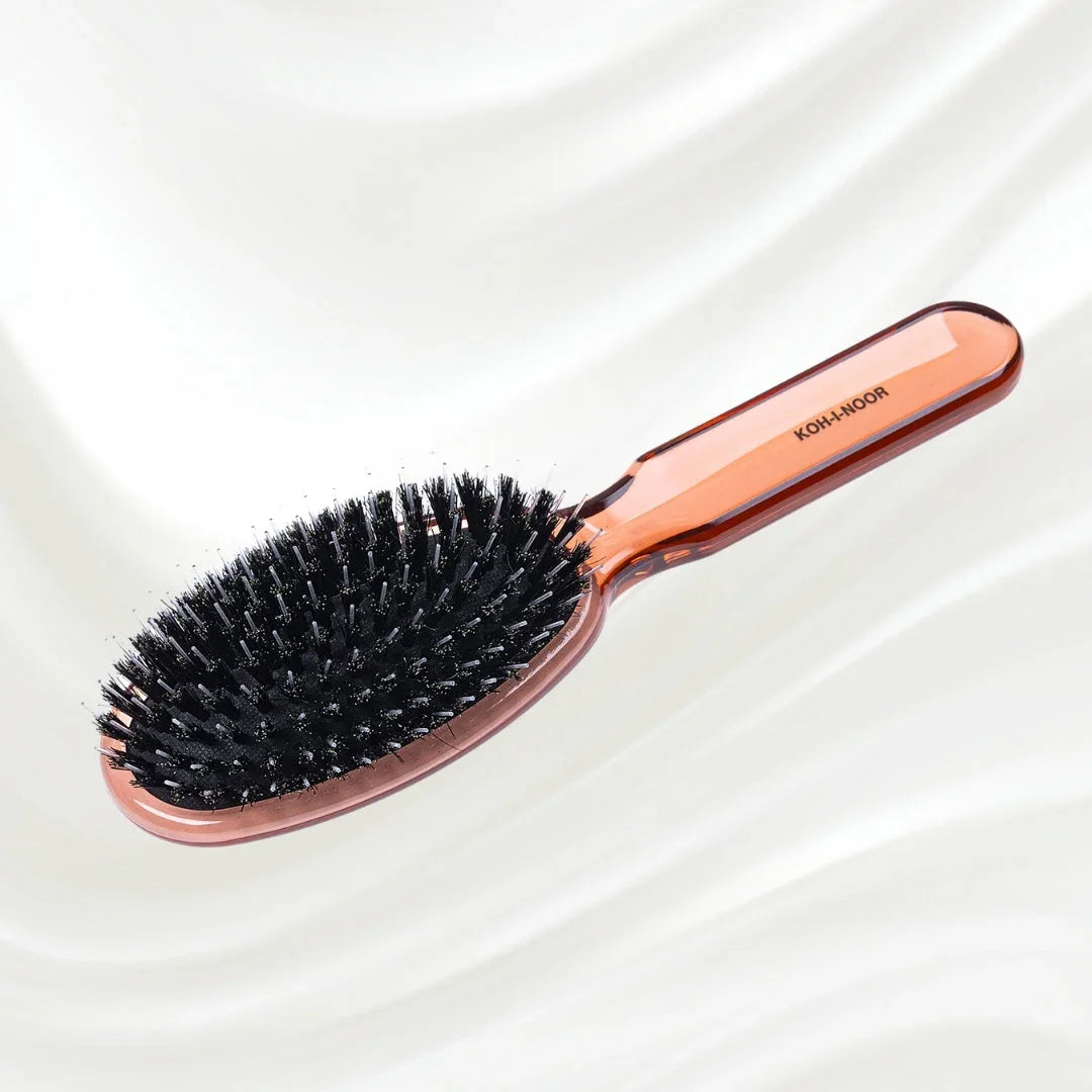 KOH-I-NOOR All Seasons Mixed Bristle Brush - Boar & Nylon for Normal to Thick Hair