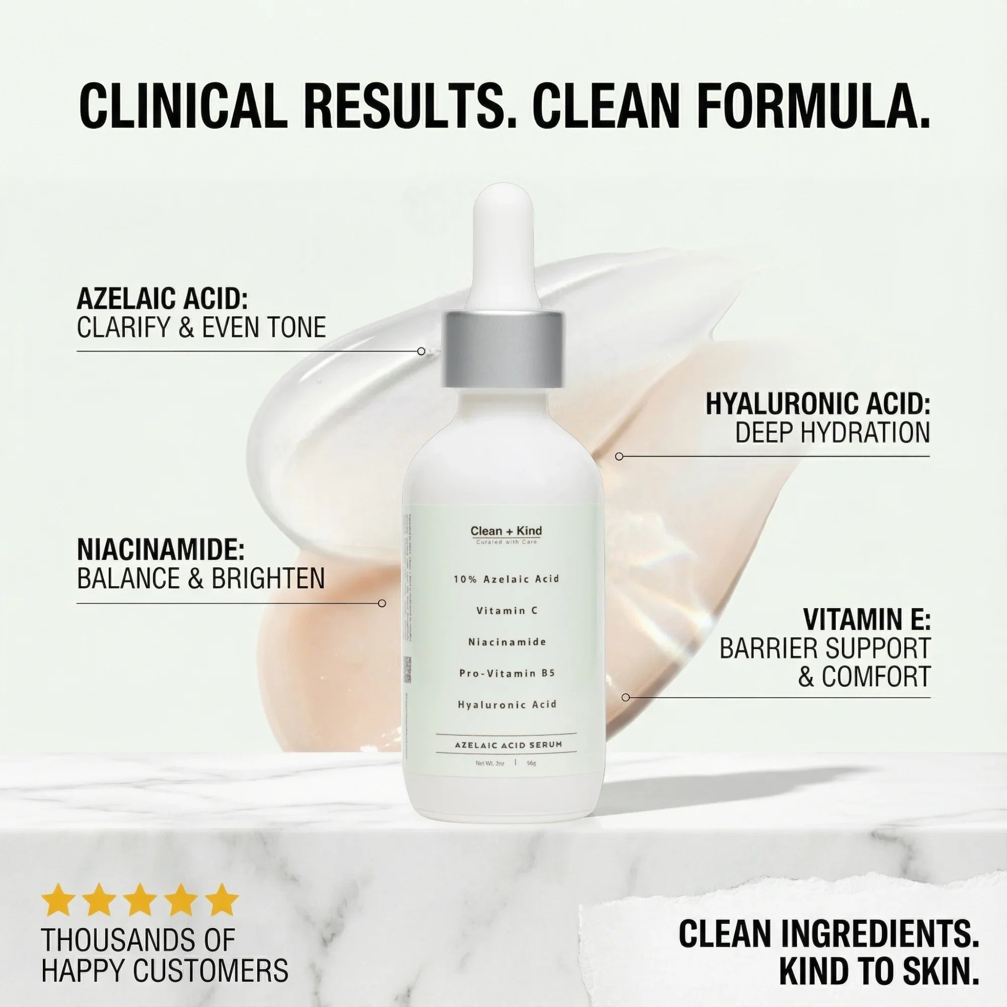 Clean + Kind Azelaic Face Serum