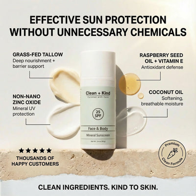 Clean + Kind Tallow Mineral Sunscreen - Image 2