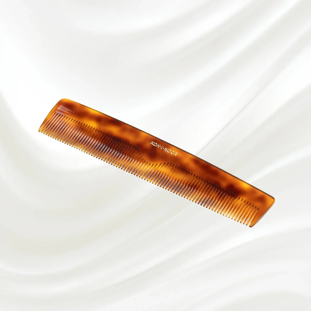 KOH-I-NOOR Jaspè Dual-Tooth Comb for Detangling & Smoothing