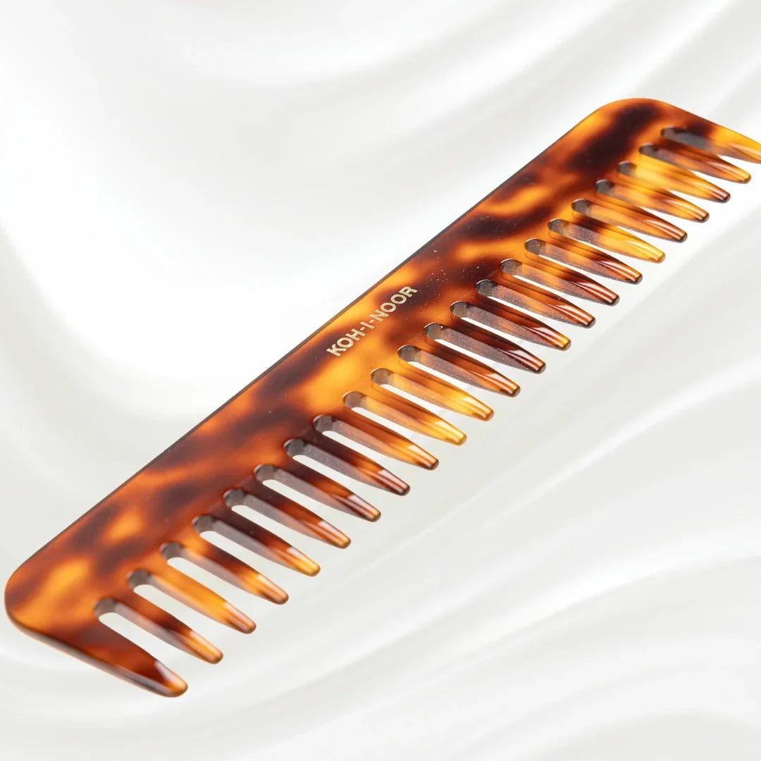 KOH-I-NOOR Beauty USA Jaspè Wide Tooth Comb - Detangling for Wet Hair & Curls
