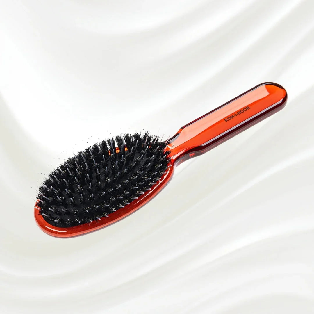 KOH-I-NOOR All Seasons Mixed Bristle Brush - Boar & Nylon for Normal to Thick Hair